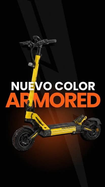 M41 ARMORED Patinete Eléctrico 2000W Peak Power 60V 24Ah Frenos NUTT